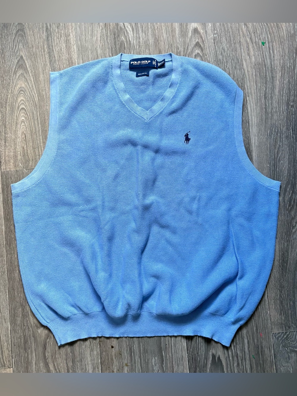 Vtg POLO GOLF RALPH LAUREN Sweater Vest V-neck